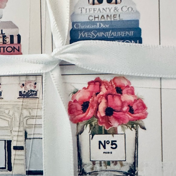 Amanda Greenwood Luxury Ceramic Coasters – Set of 4 Designer Chic Prints NWT - Picture 8 of 15